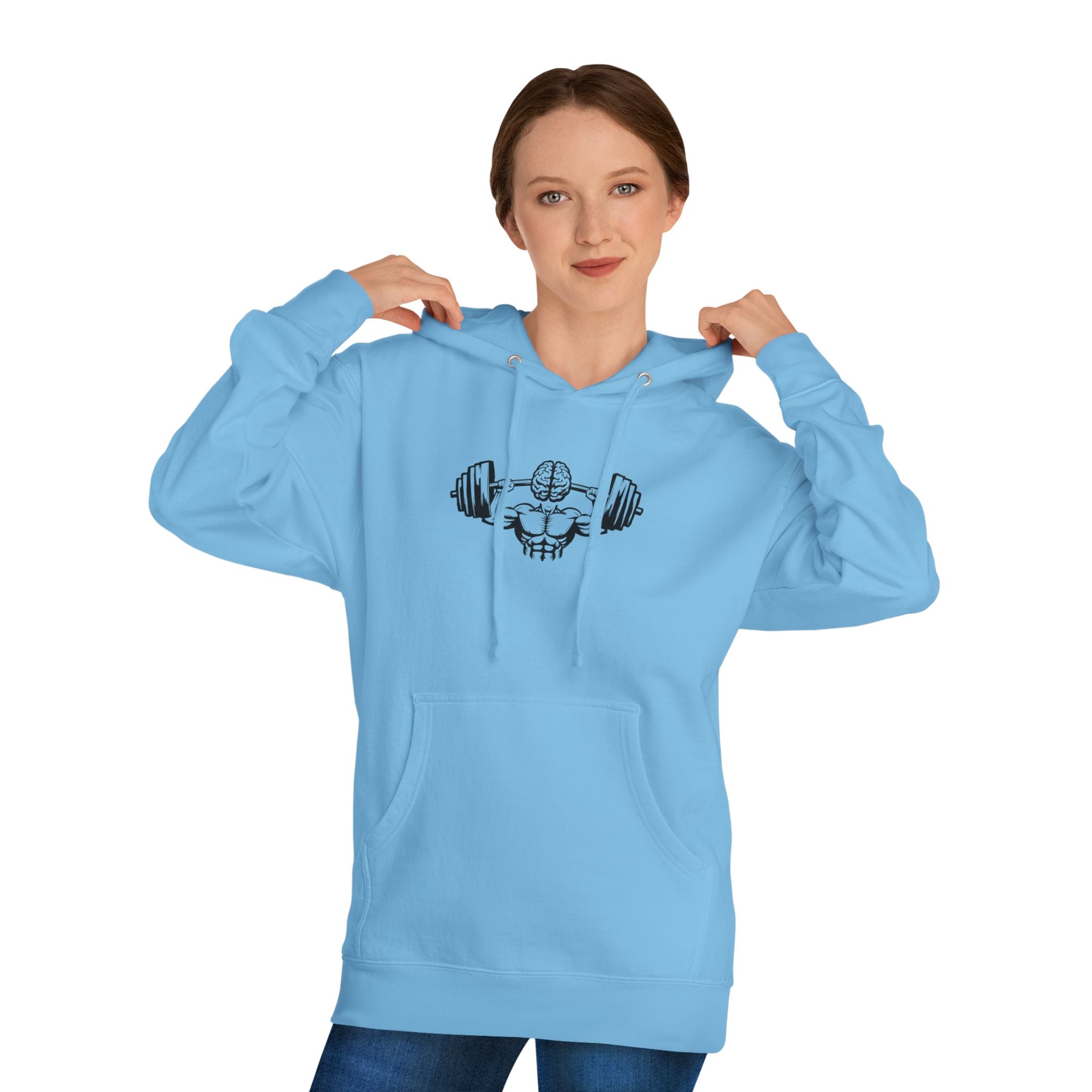 Unisex Hooded Sweatshirt - Gym Strength Design for Fitness Enthusiasts
