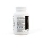 Supplement bottle with label on a white background