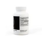 Supplement bottle with label on a white background