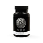 Black supplement bottle labeled 'PJ Approved' on a white background
