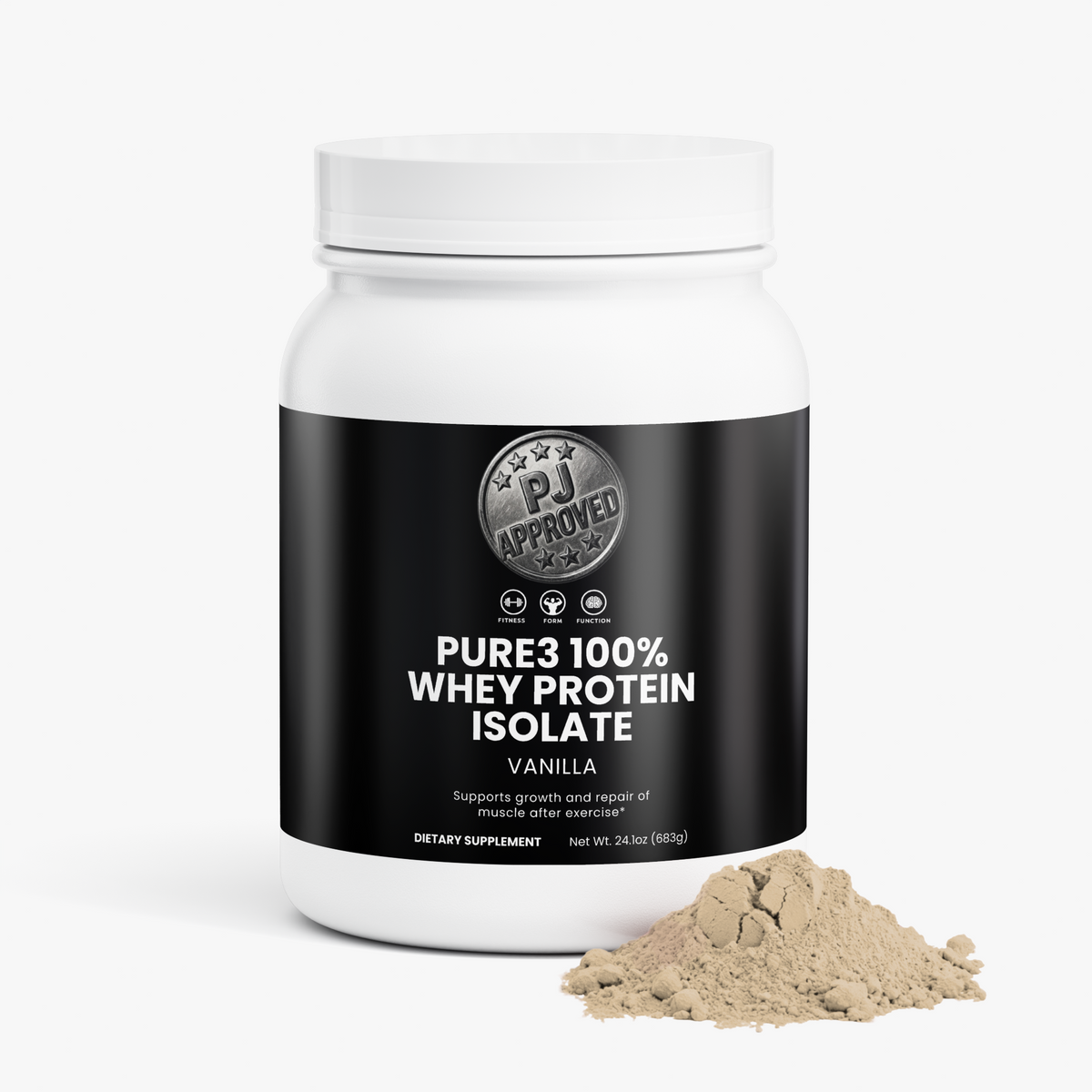 Pure3 100% Whey Protein Isolate (Vanilla)