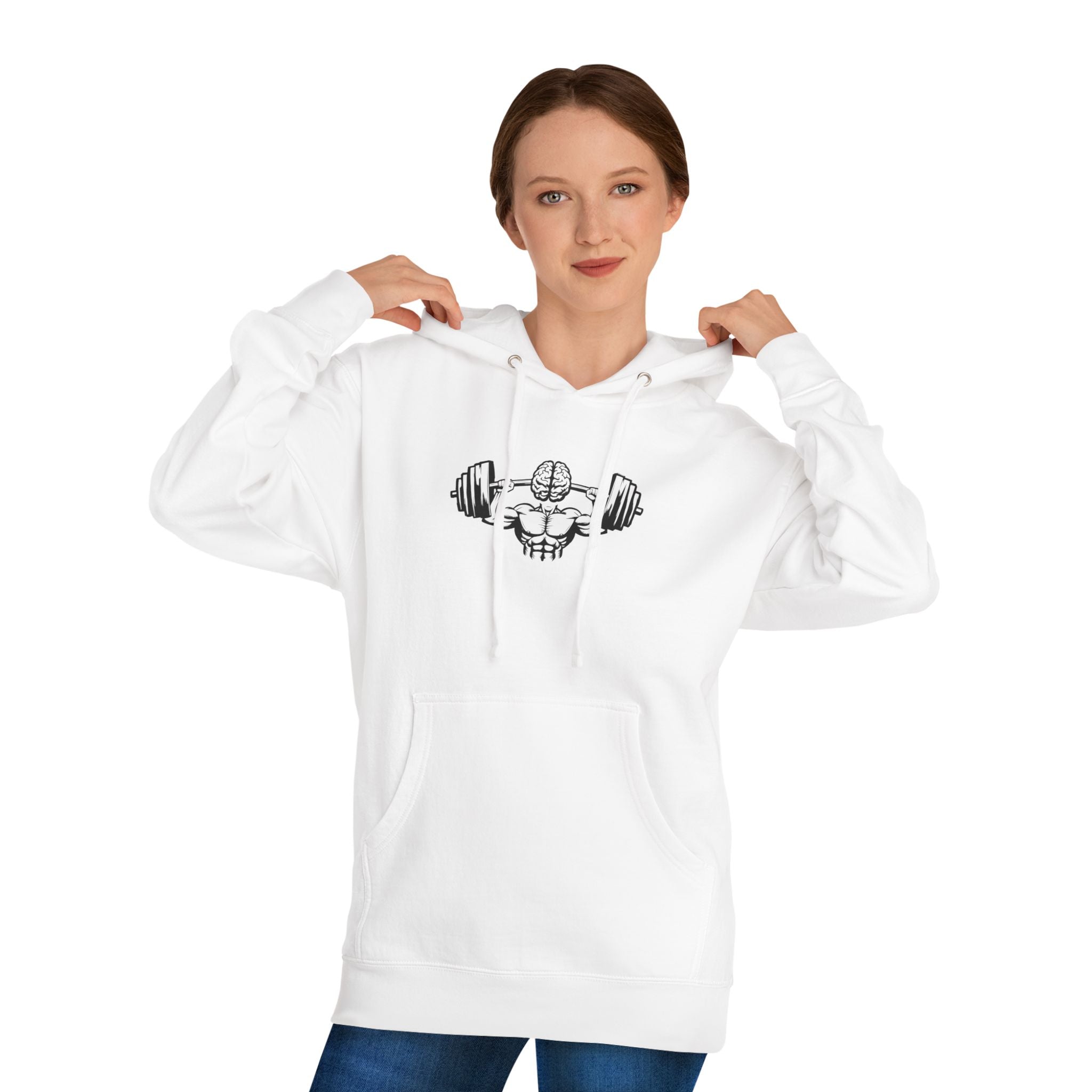 Unisex Hooded Sweatshirt - Gym Strength Design for Fitness Enthusiasts