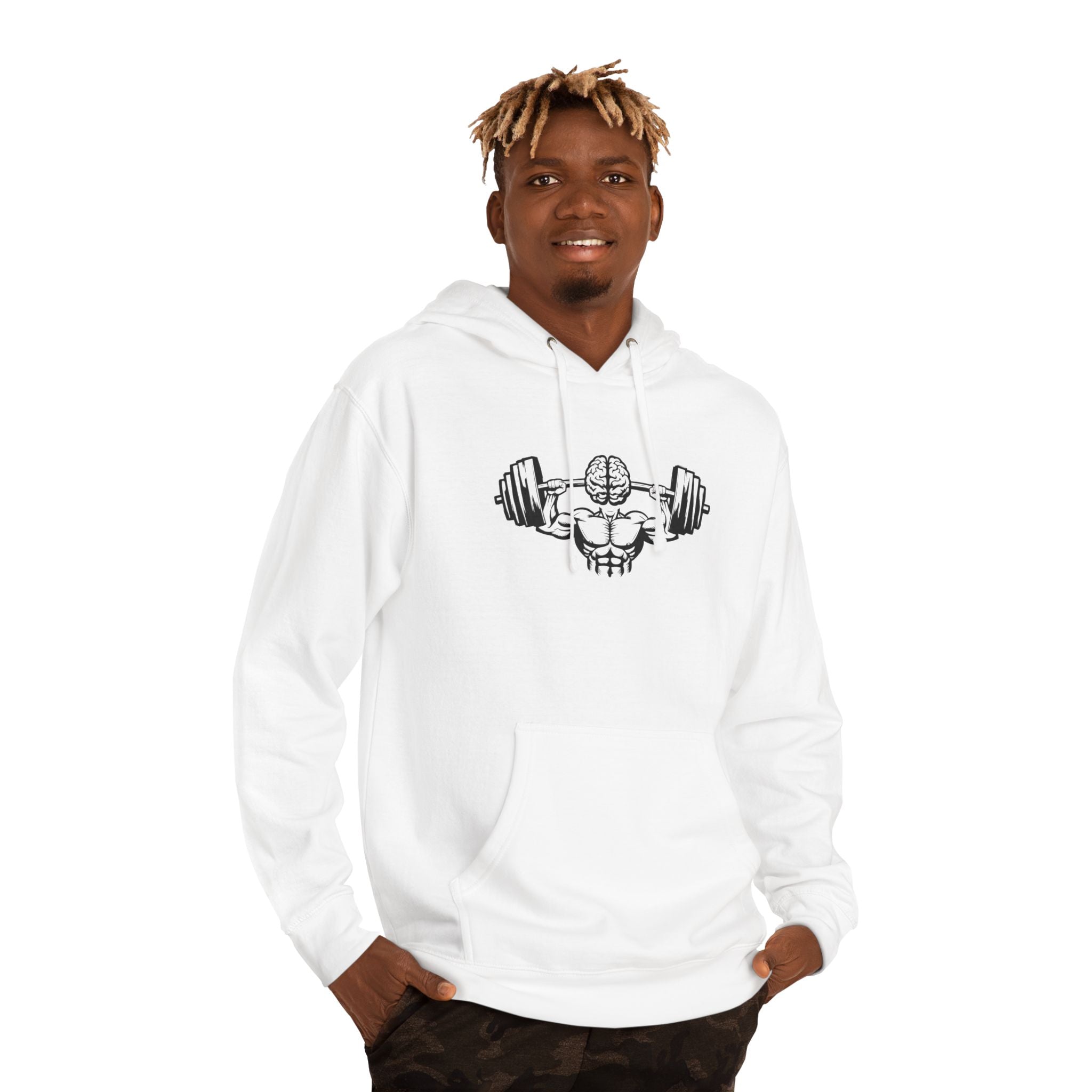 Unisex Hooded Sweatshirt - Gym Strength Design for Fitness Enthusiasts