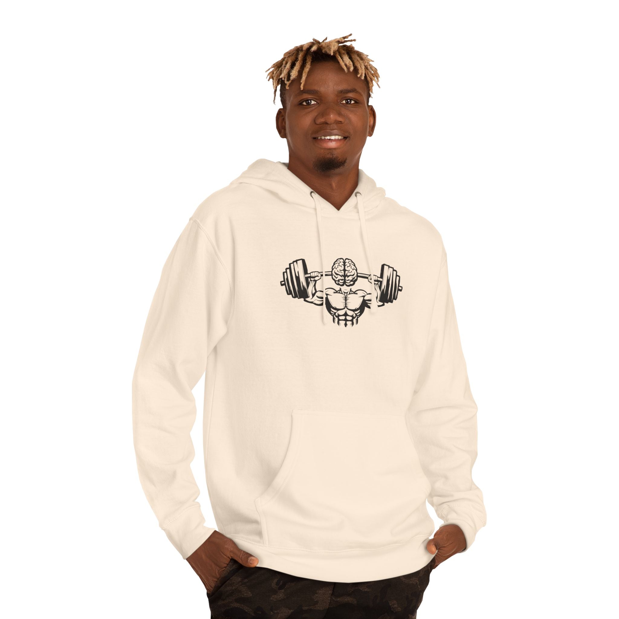 Unisex Hooded Sweatshirt - Gym Strength Design for Fitness Enthusiasts